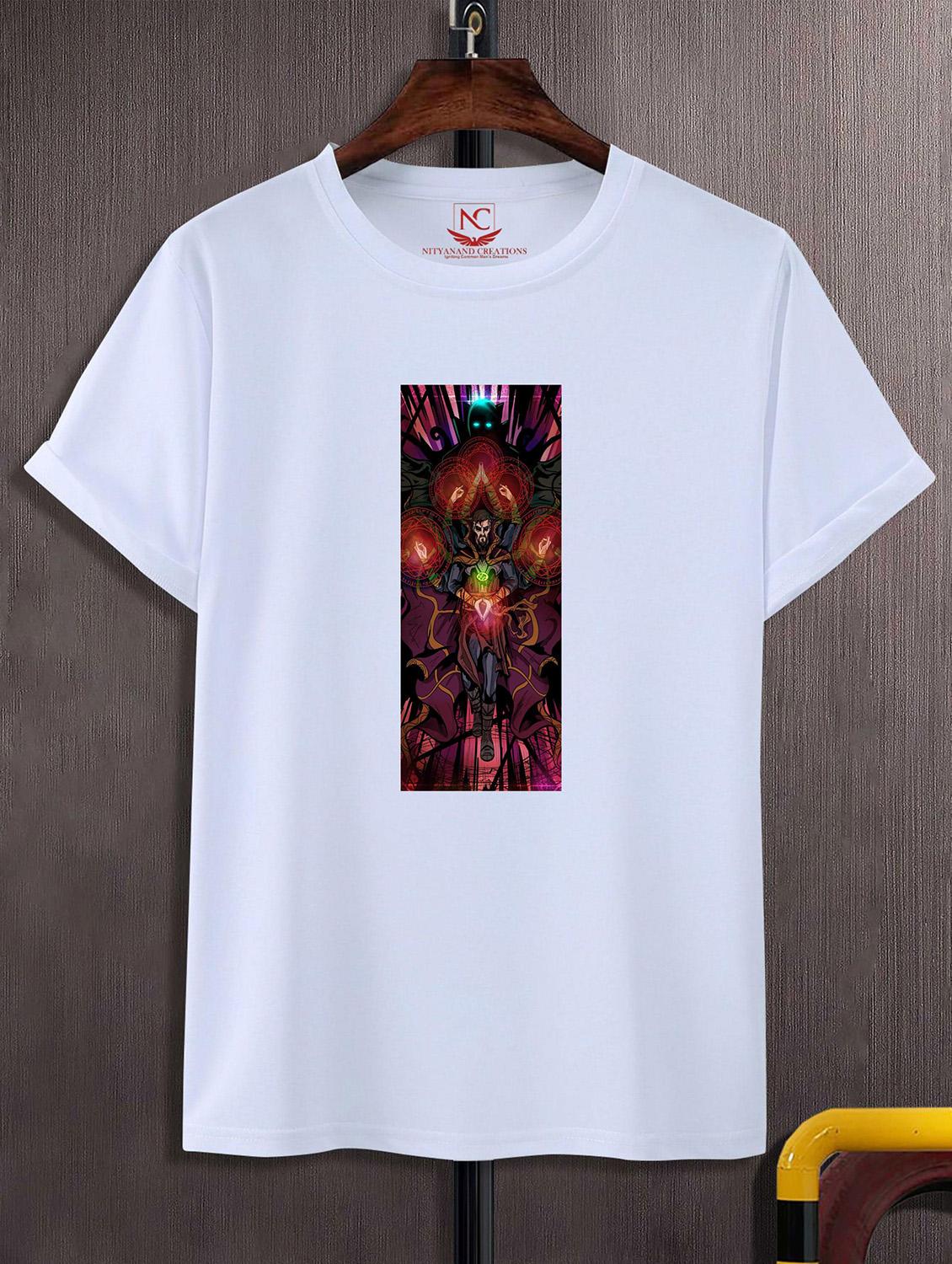 unisex white graphic printed t-shirt - 20825083 -  Zoom Image - 0