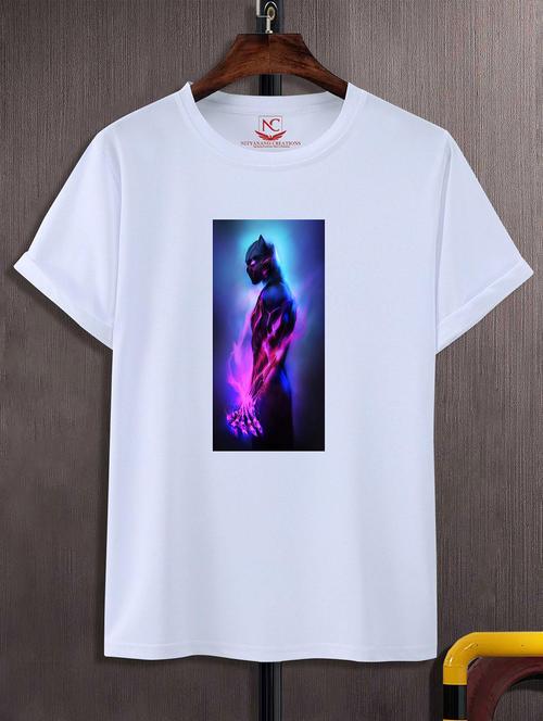 unisex white graphic printed t-shirt - 20825089 -  Standard Image - 0