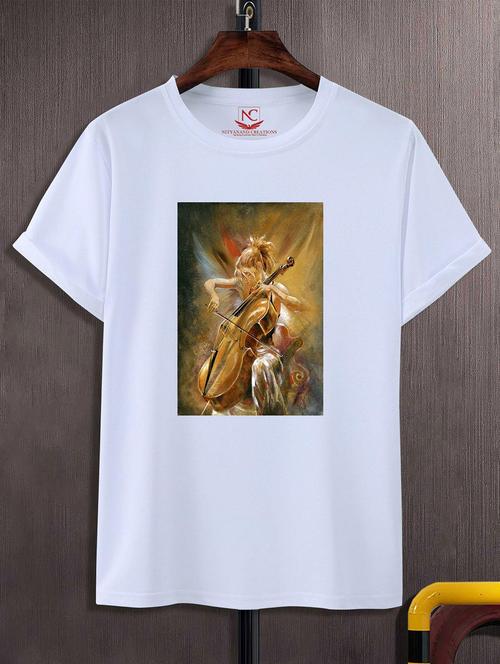 unisex white graphic printed t-shirt - 20825091 -  Standard Image - 0