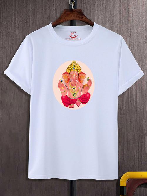 unisex white graphic printed t-shirt - 20825092 -  Standard Image - 0