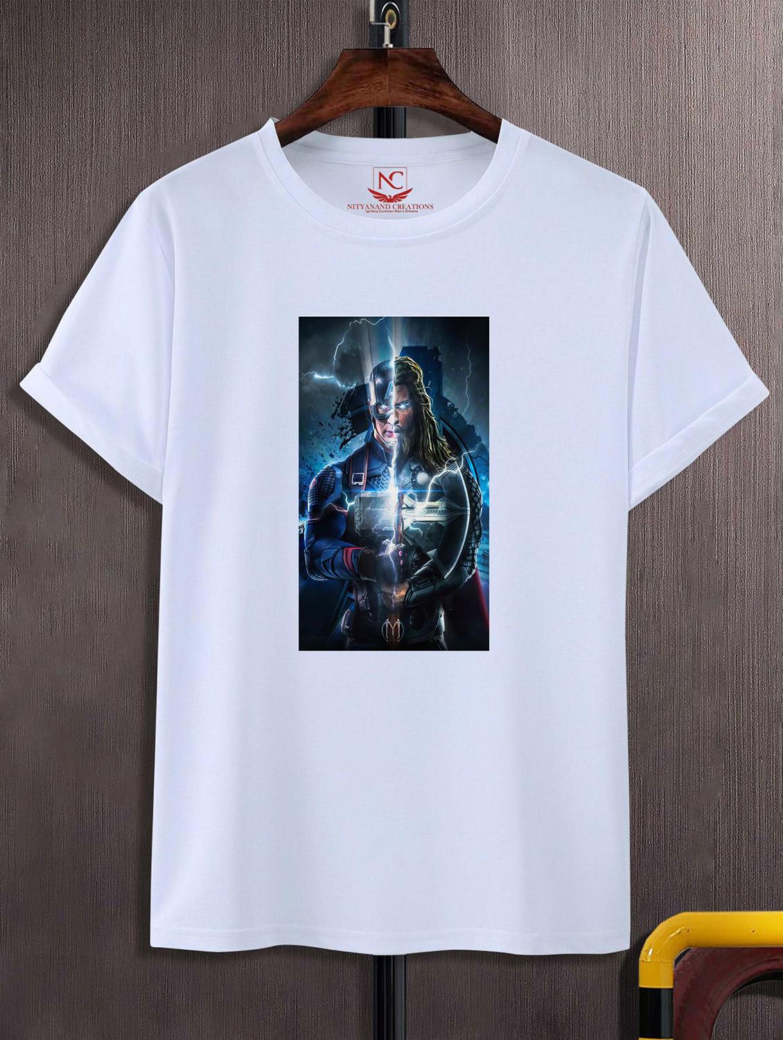 unisex white graphic printed t-shirt - 20825093 - Zoom Image - 0