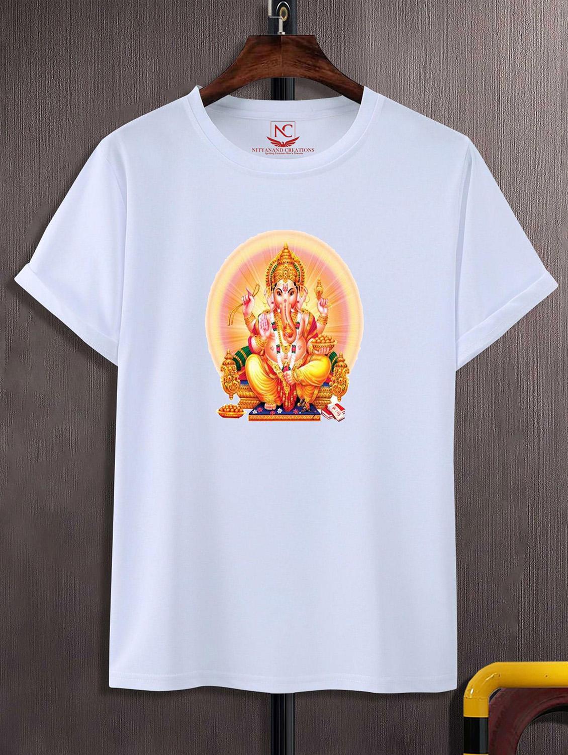 unisex white graphic printed t-shirt - 20825094 - Zoom Image - 0