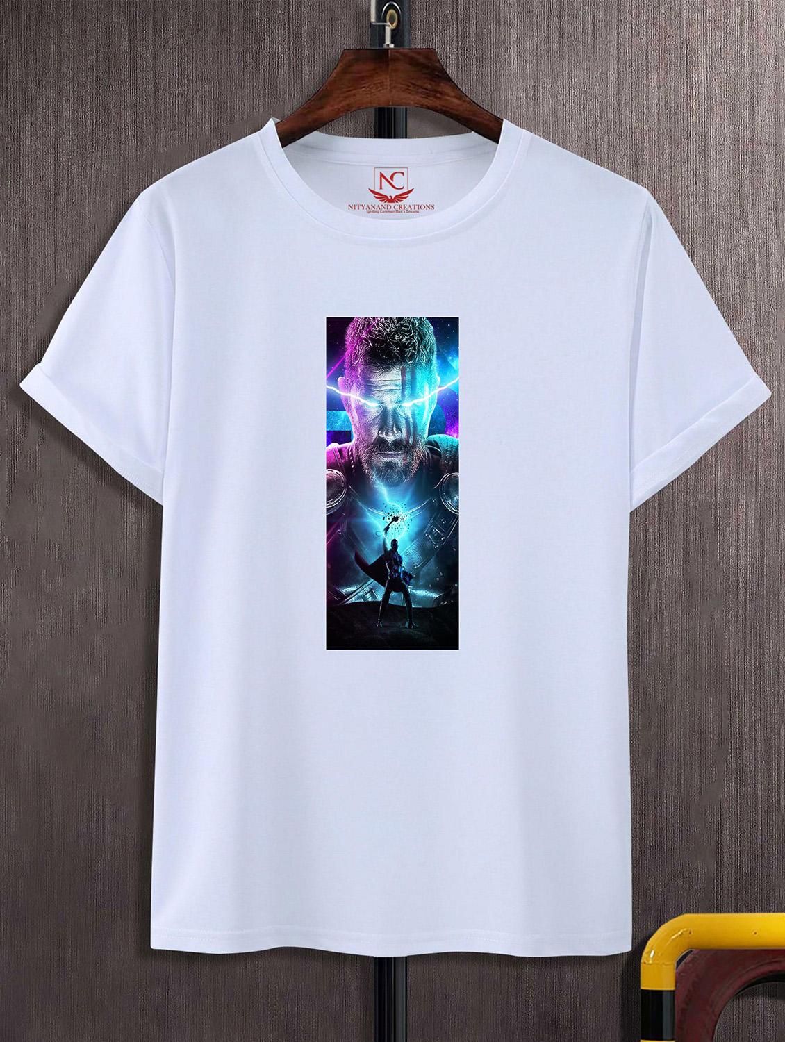 unisex white graphic printed t-shirt - 20825099 -  Zoom Image - 0
