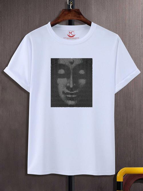 unisex white graphic printed t-shirt - 20825101 -  Standard Image - 0