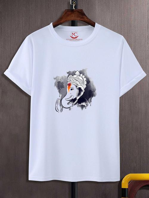 unisex white graphic printed t-shirt - 20825103 -  Standard Image - 0