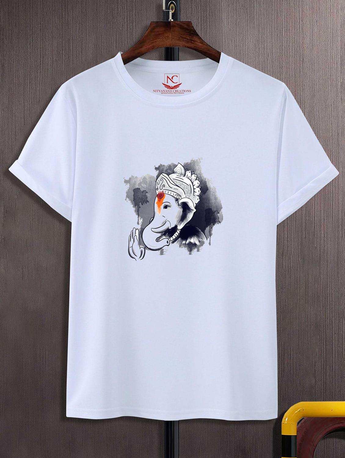 unisex white graphic printed t-shirt - 20825103 -  Zoom Image - 0