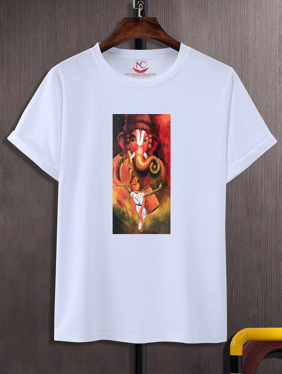 unisex white graphic printed t-shirt - 20825120 -  Zoom Image - 0