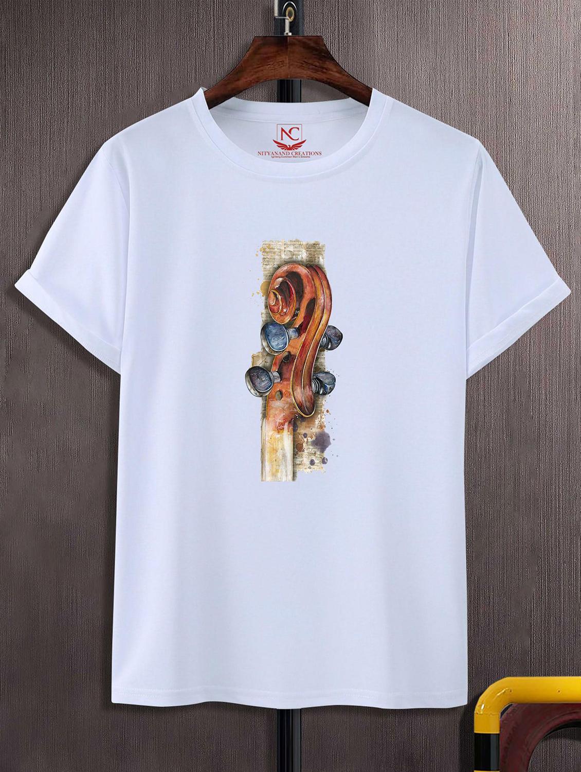 unisex white graphic printed t-shirt - 20825121 - Zoom Image - 0