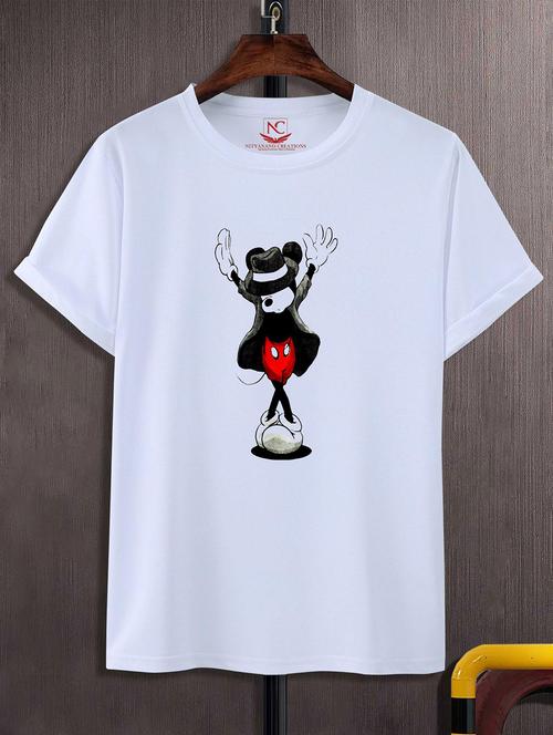 unisex white graphic printed t-shirt - 20825122 -  Standard Image - 0