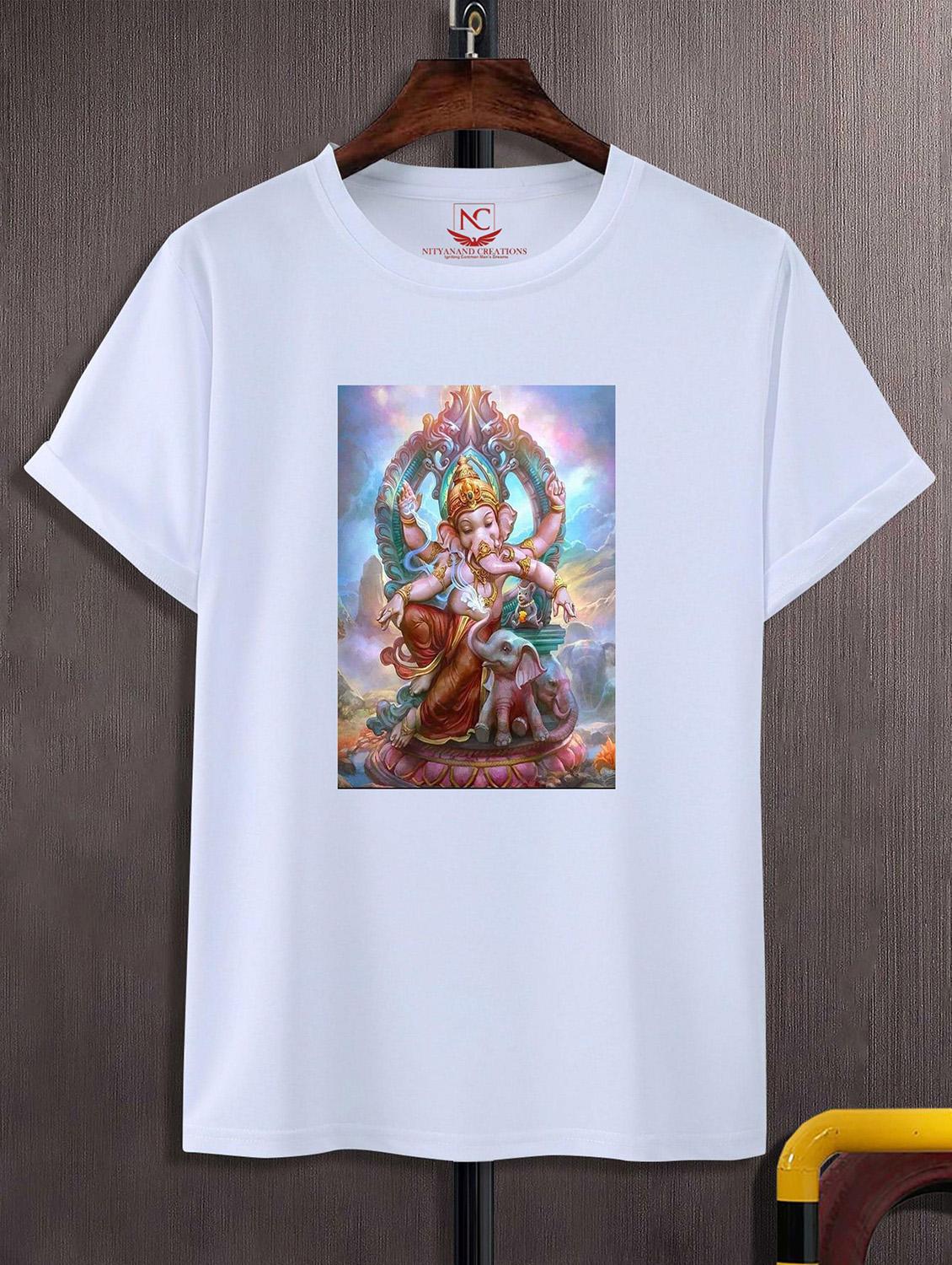 unisex white graphic printed t-shirt - 20825123 -  Zoom Image - 0