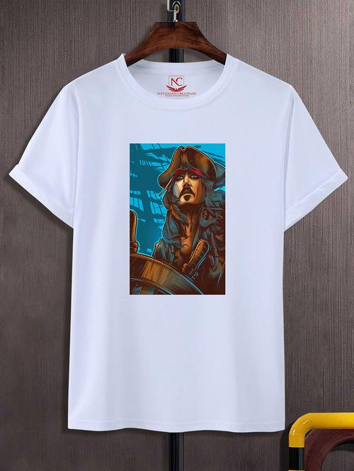 unisex white graphic printed t-shirt - 20825126 -  Standard Image - 0