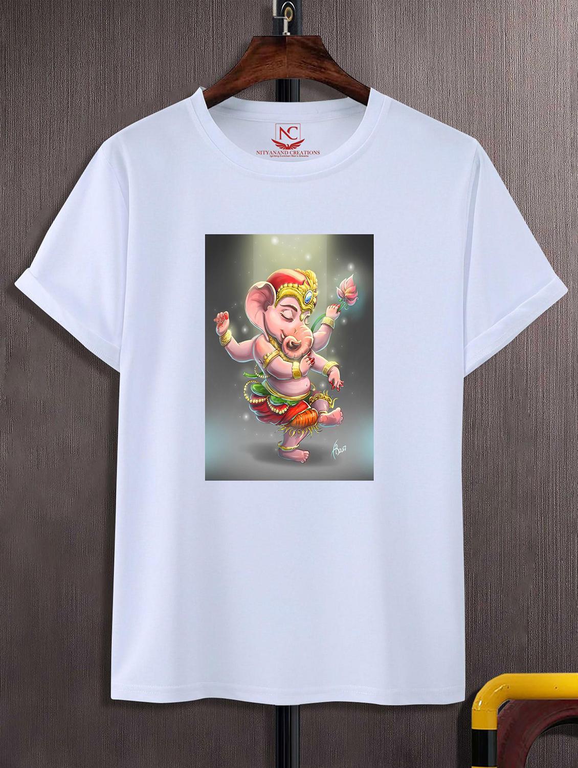 unisex white graphic printed t-shirt - 20825127 -  Zoom Image - 0