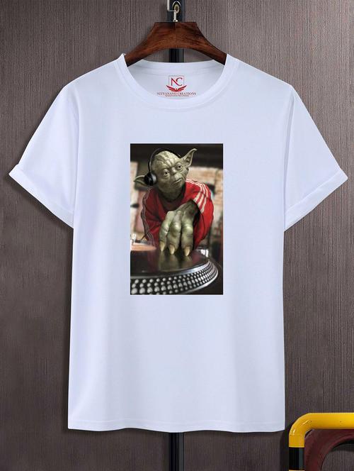 unisex white graphic printed t-shirt - 20825129 -  Standard Image - 0