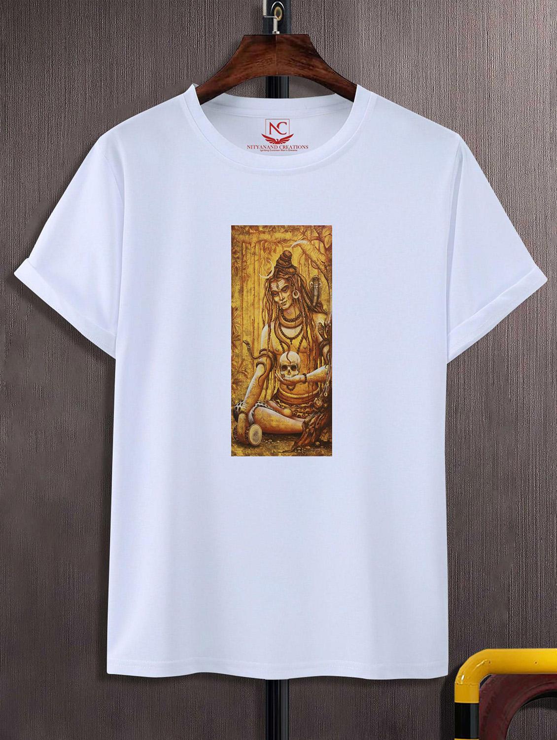 unisex white graphic printed t-shirt - 20825134 -  Zoom Image - 0