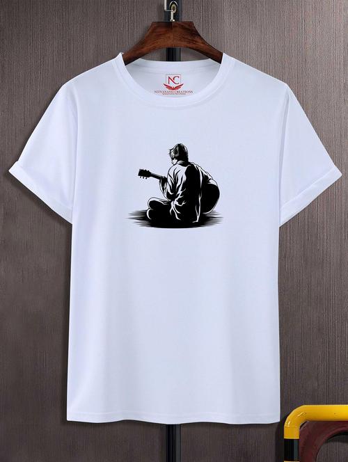 unisex white graphic printed t-shirt - 20825137 -  Standard Image - 0