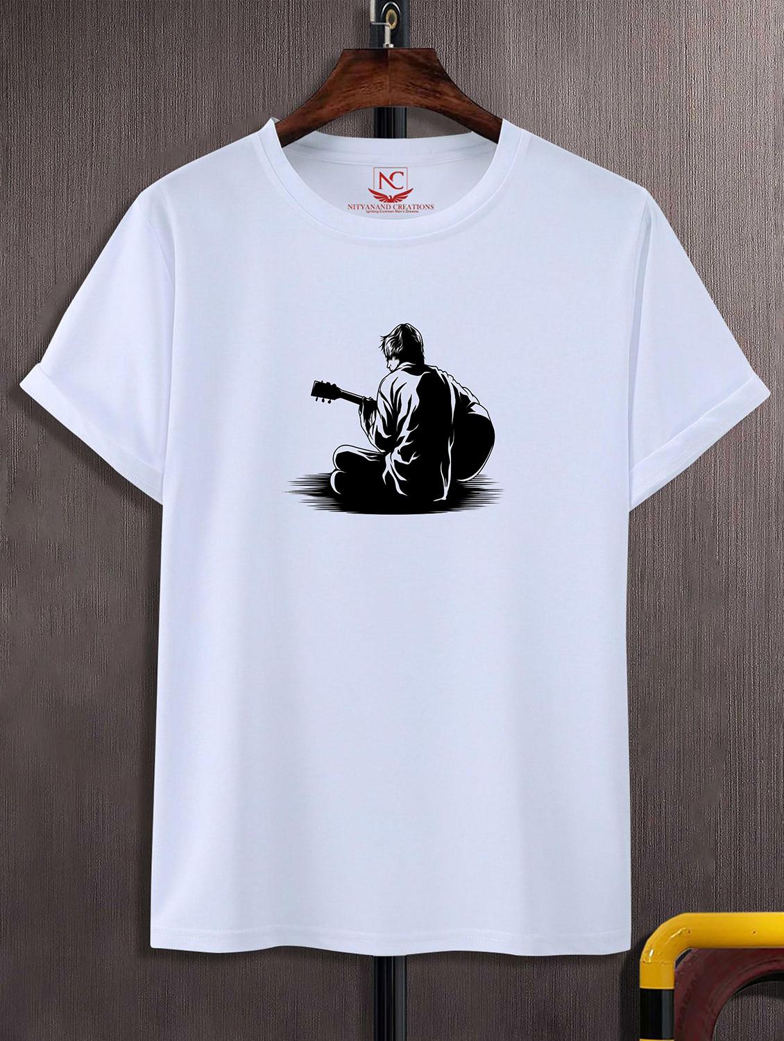 unisex white graphic printed t-shirt - 20825137 -  Zoom Image - 0