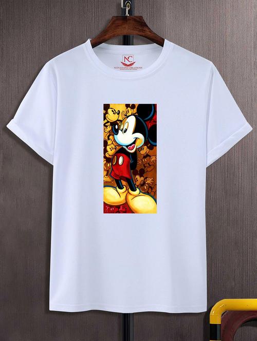 unisex white graphic printed t-shirt - 20825138 - Standard Image - 0