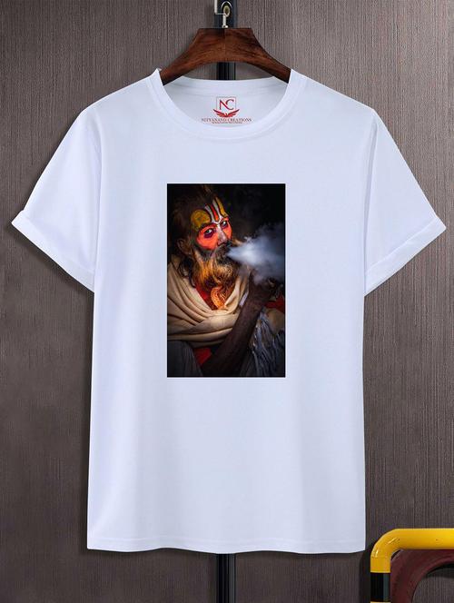 unisex white graphic printed t-shirt - 20825142 - Standard Image - 0