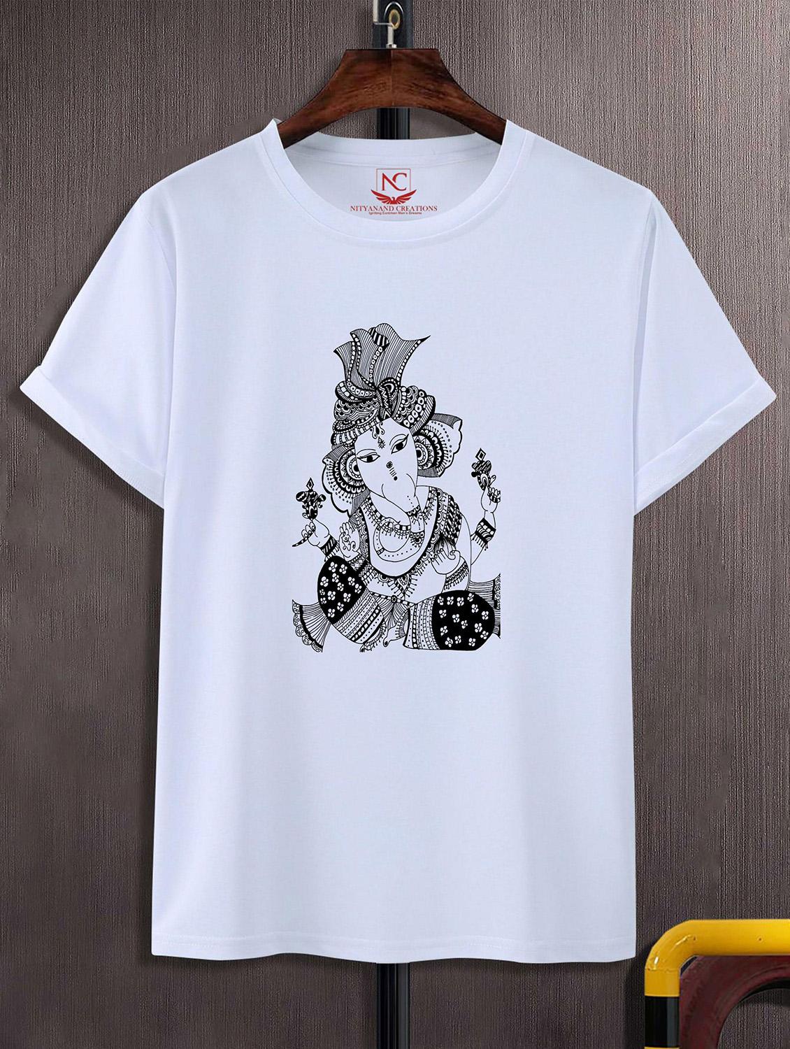 unisex white graphic printed t-shirt - 20825151 -  Zoom Image - 0