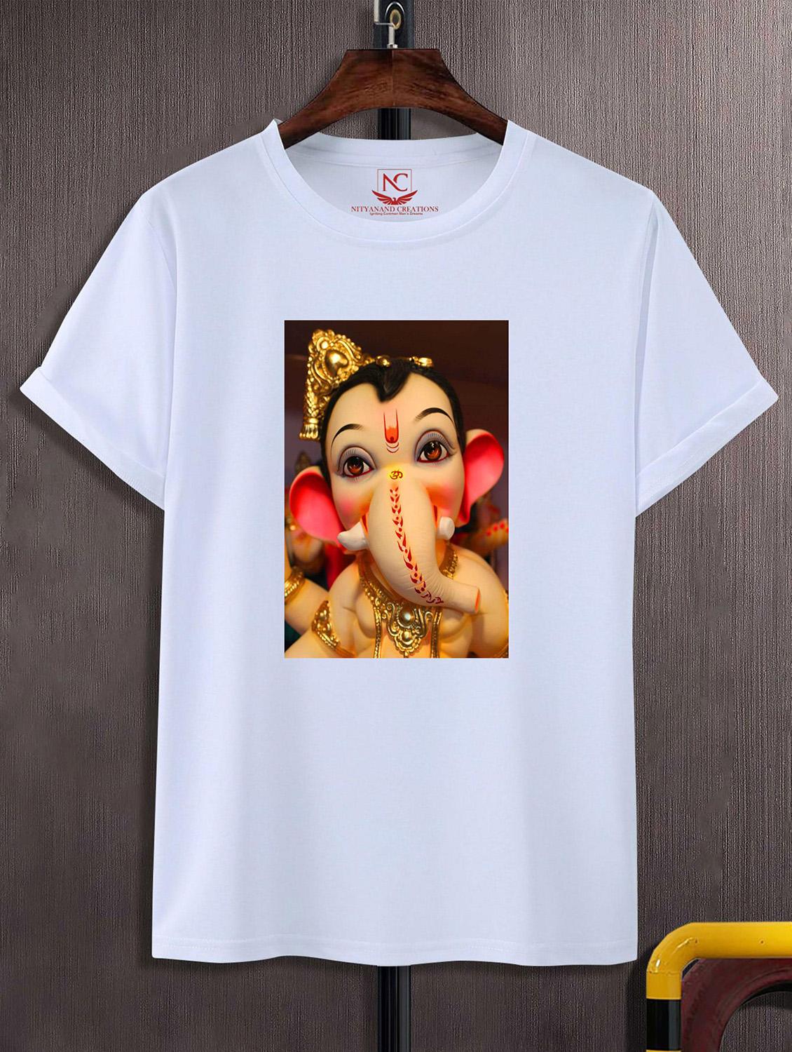unisex white graphic printed t-shirt - 20825156 -  Zoom Image - 0
