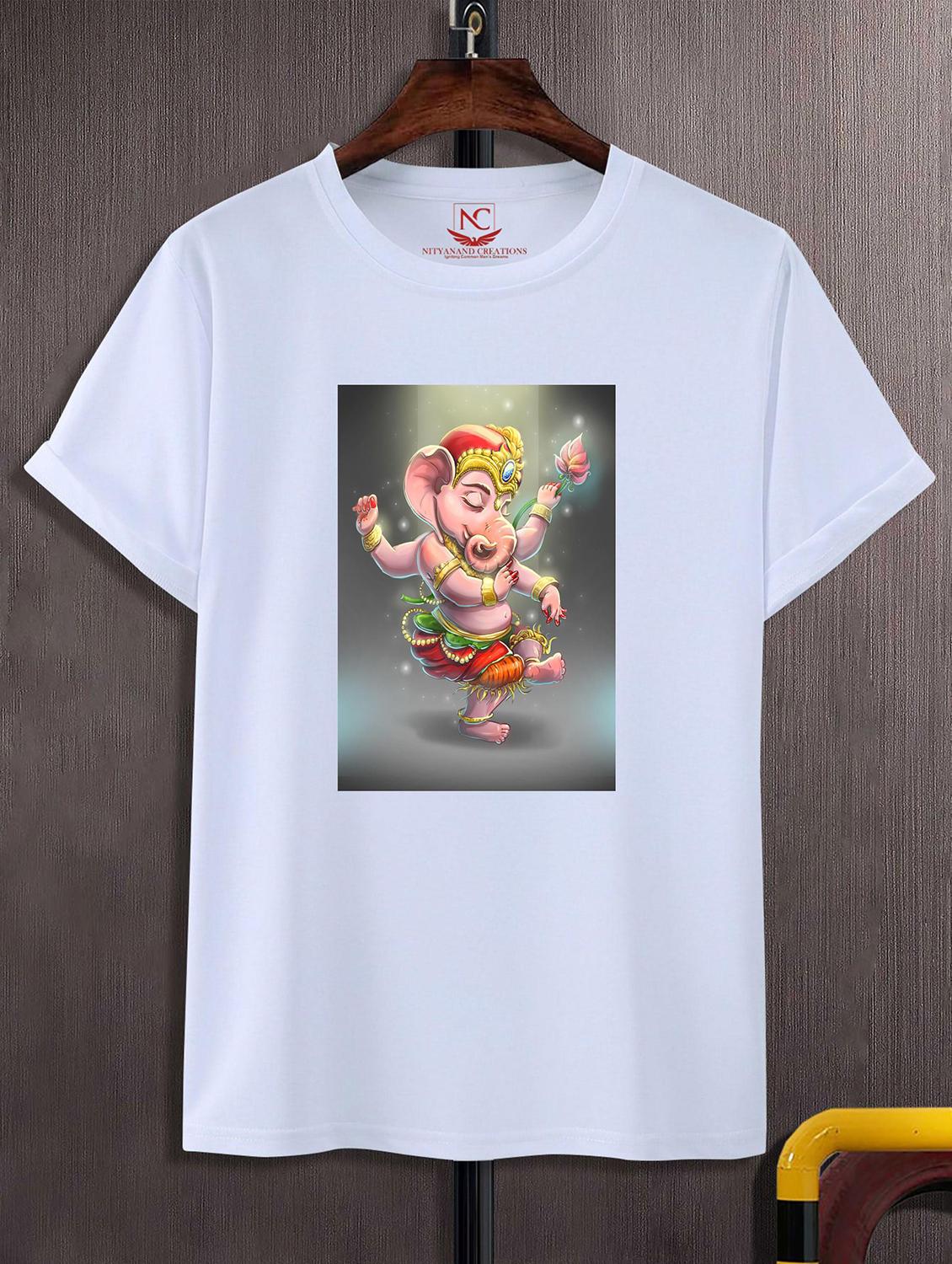 unisex white graphic printed t-shirt - 20825162 -  Zoom Image - 0