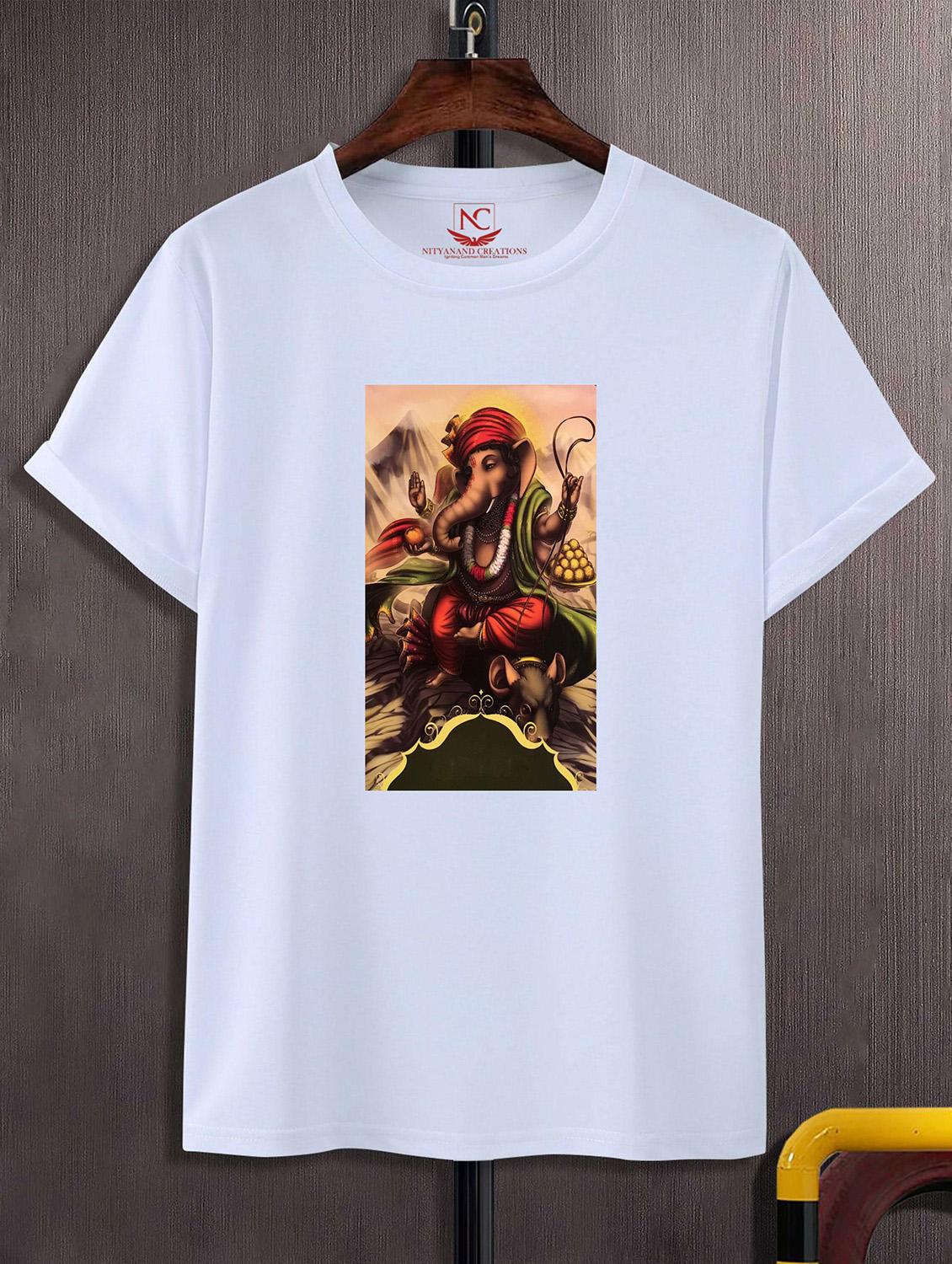 unisex white graphic printed t-shirt - 20825164 -  Zoom Image - 0