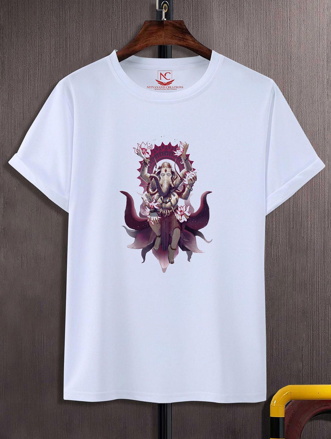 unisex white graphic printed t-shirt - 20825174 -  Zoom Image - 0