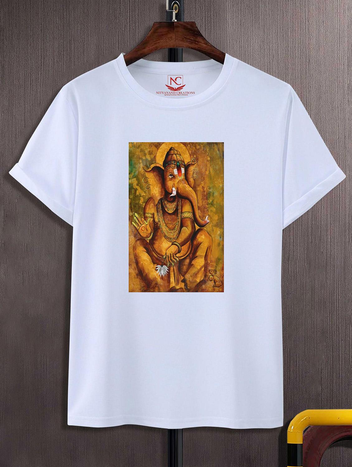unisex white graphic printed t-shirt - 20825175 -  Zoom Image - 0