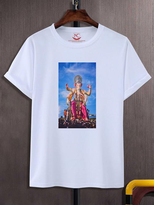 unisex white graphic printed t-shirt - 20825192 -  Standard Image - 0