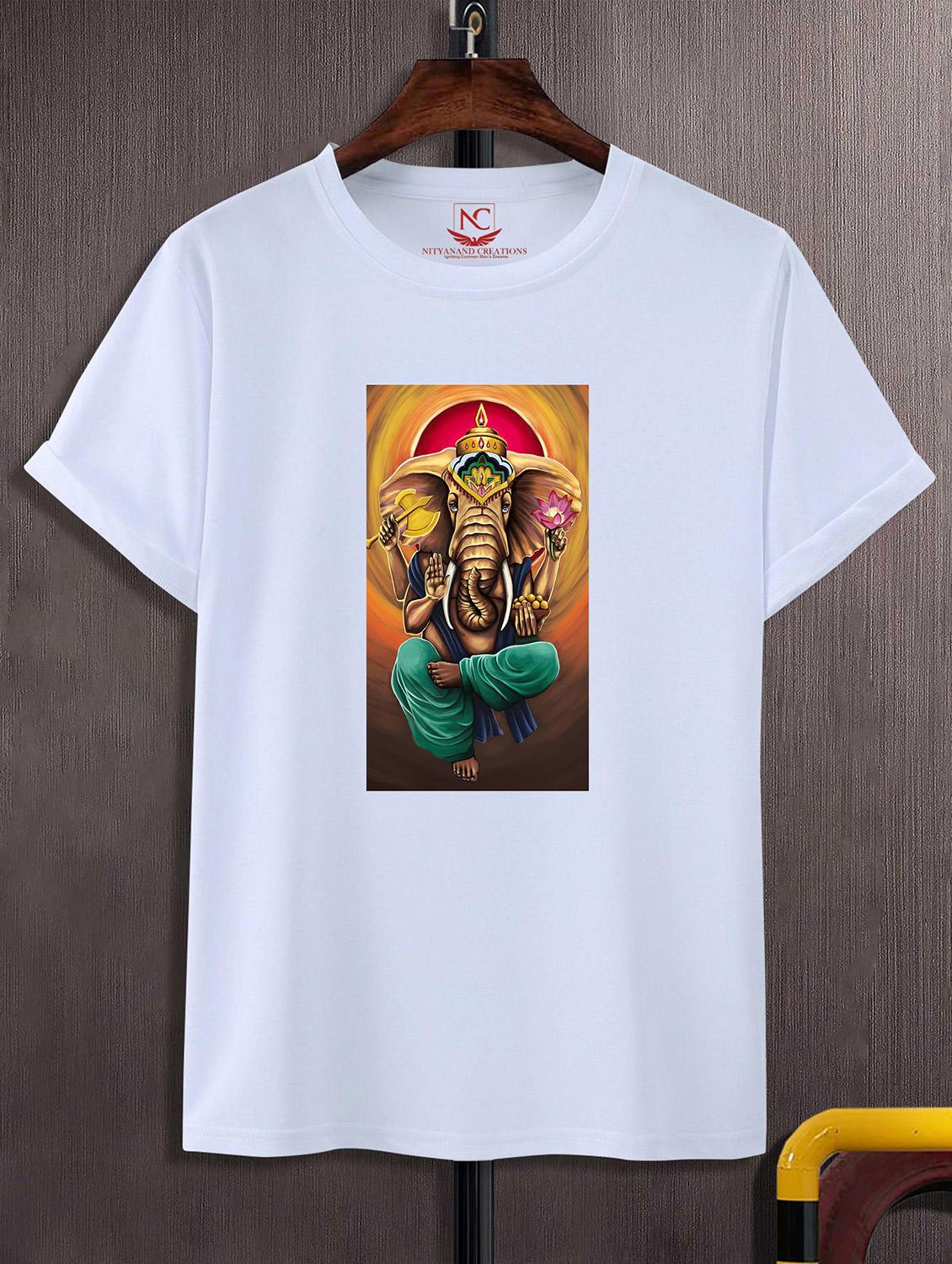 unisex white graphic printed t-shirt - 20825194 -  Zoom Image - 0