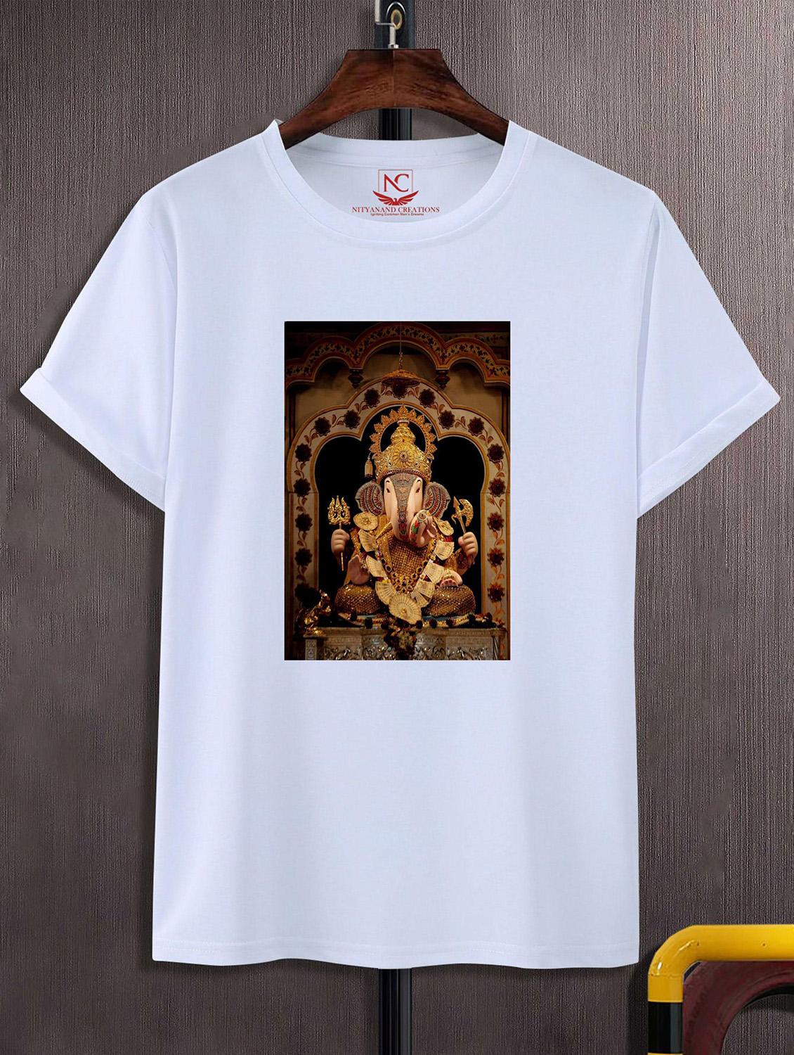 unisex white graphic printed t-shirt - 20825195 -  Zoom Image - 0
