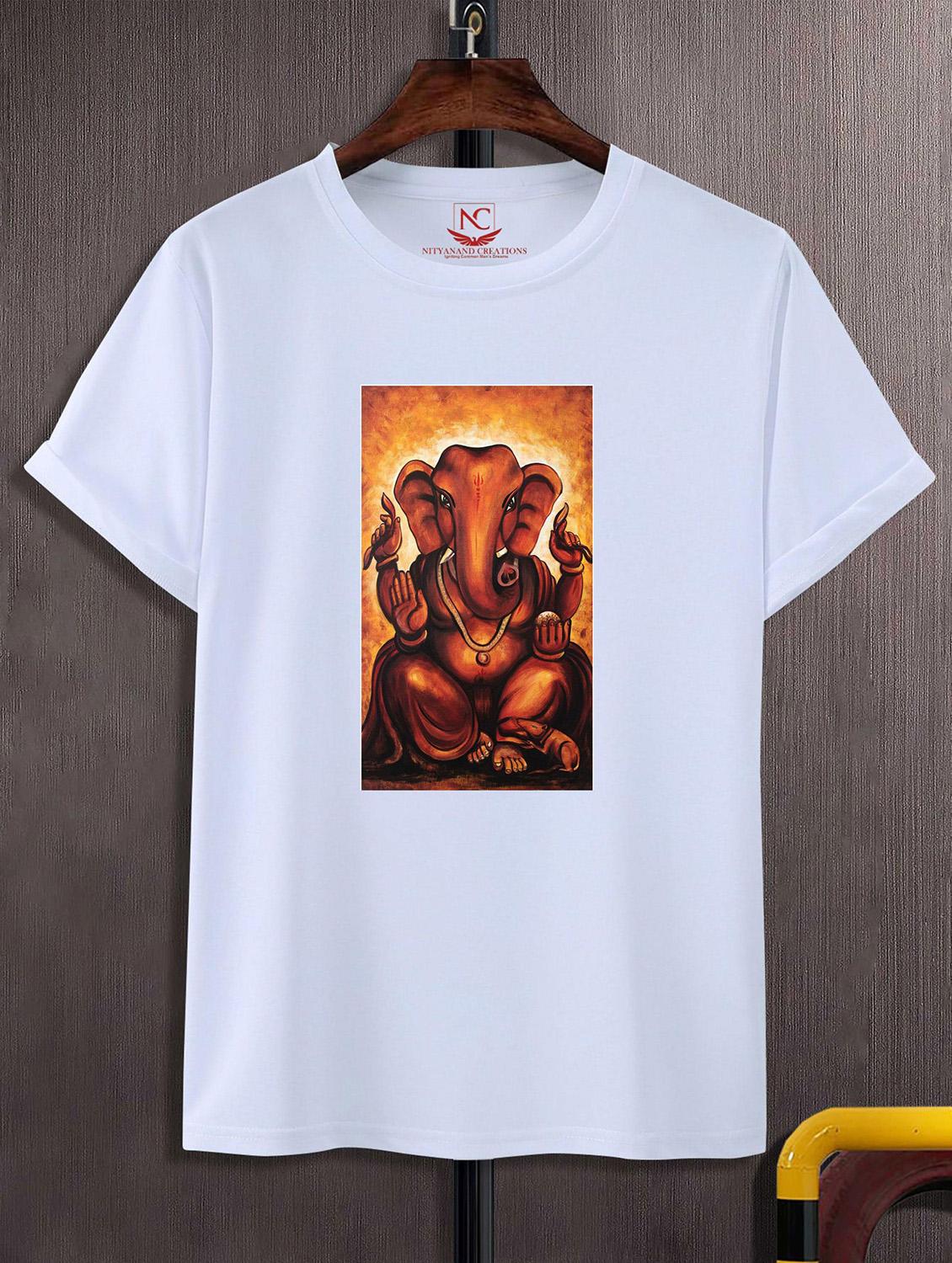 unisex white graphic printed t-shirt - 20825196 -  Zoom Image - 0