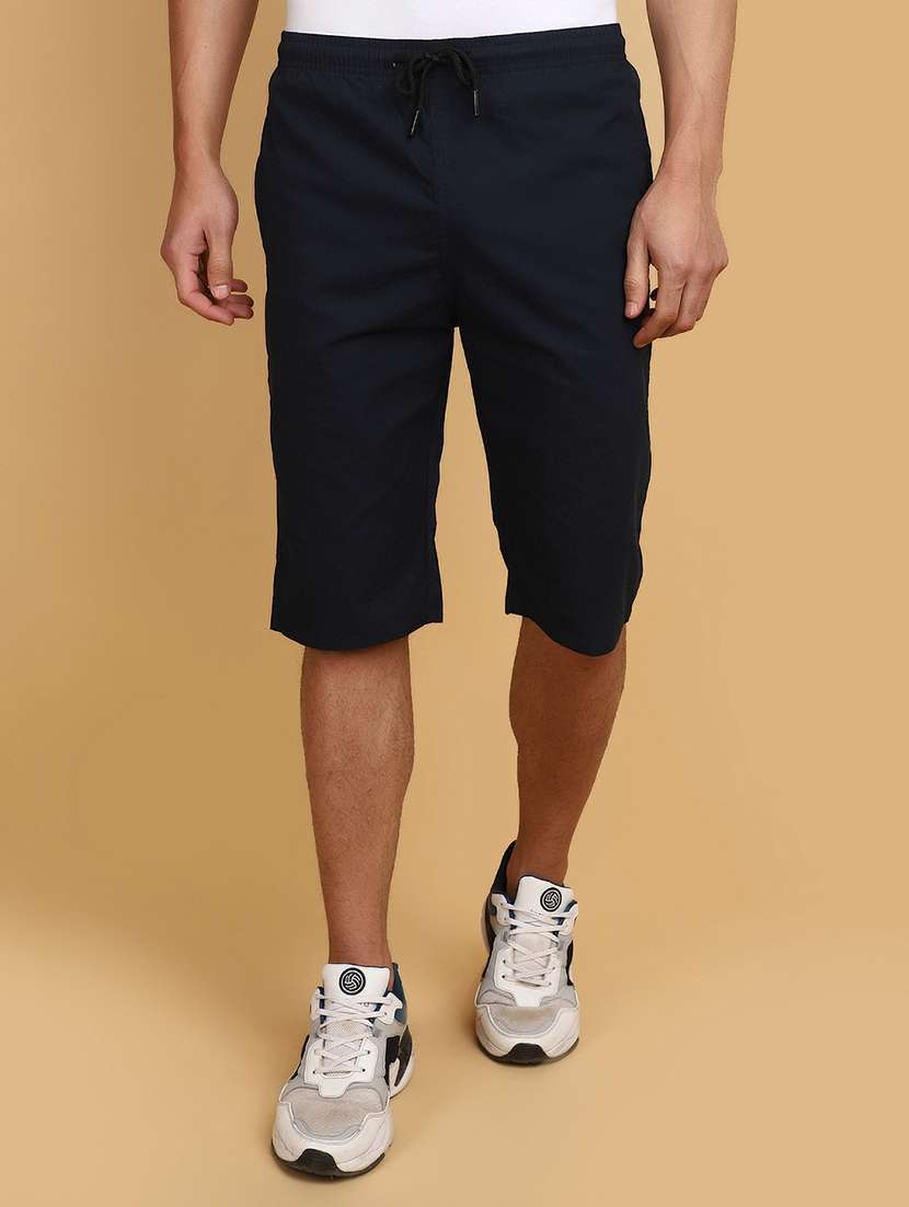men cotton solids shorts