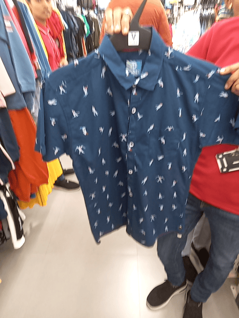 teal poplin shirt - 20825664 -  Zoom Image - 0