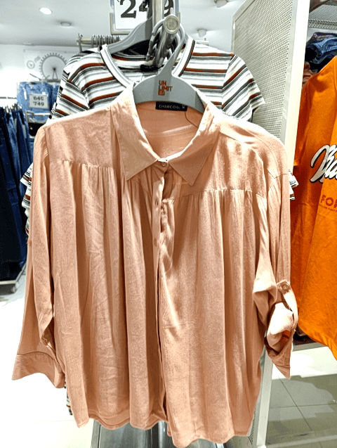 dusty pink rayon top - 20825668 - Standard Image - 0