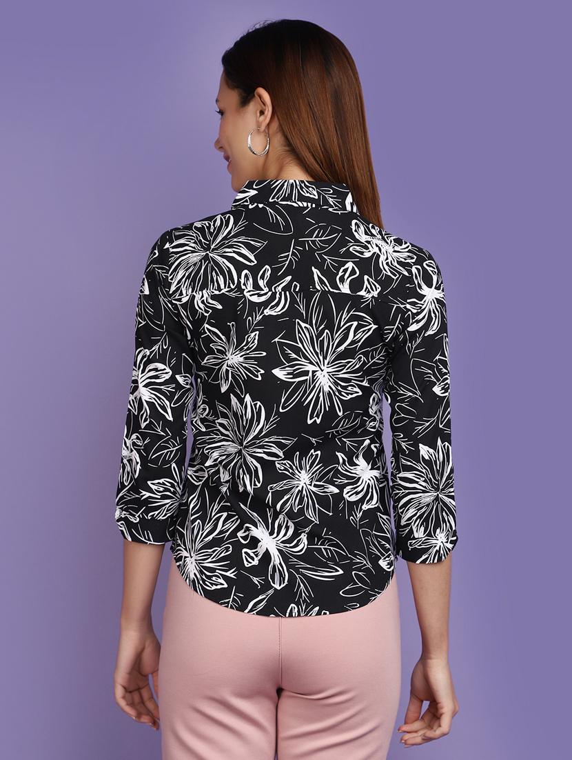 black printed regular shirt - 20826442 - Standard Image - 3