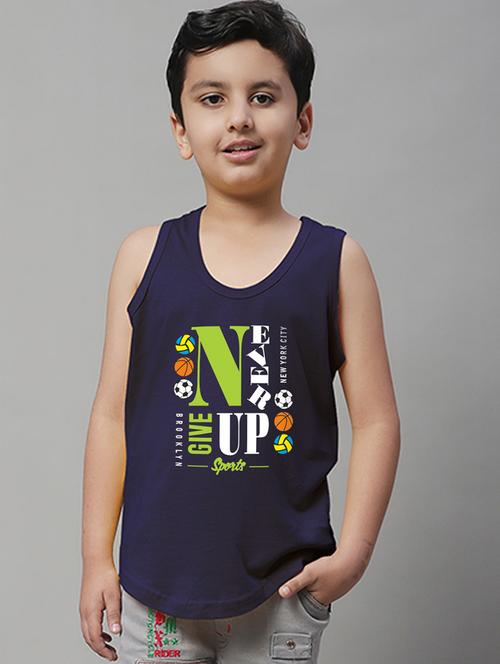 boys typography print vest - 20826859 - Standard Image - 0