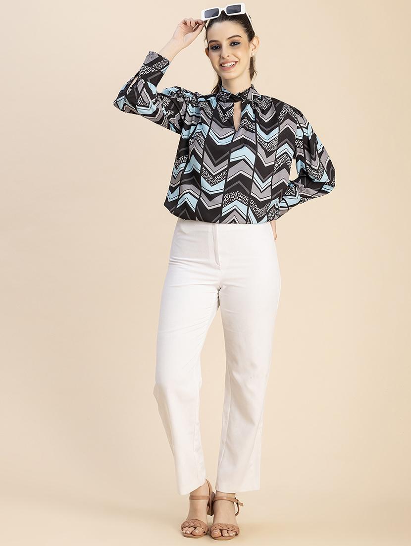 women multicolored printed regular top - 20827745 - Standard Image - 3
