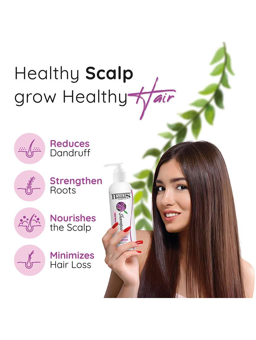 habibs professional anti-dandruff shampoo reduction in flaking, itching, & dry scalp with neem tulsi & thyme - 20829594 - Standard Image - 5