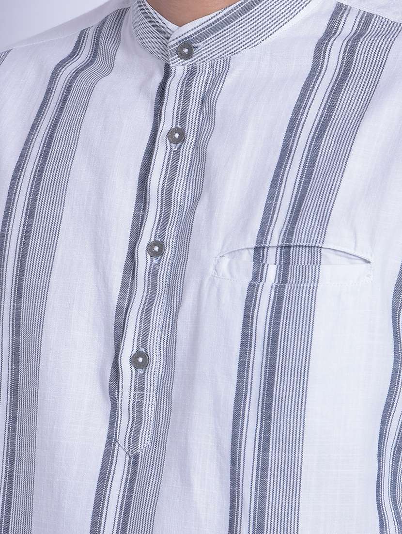 White Cotton Casual Shirt - 20829835 -  Standard Image - 5