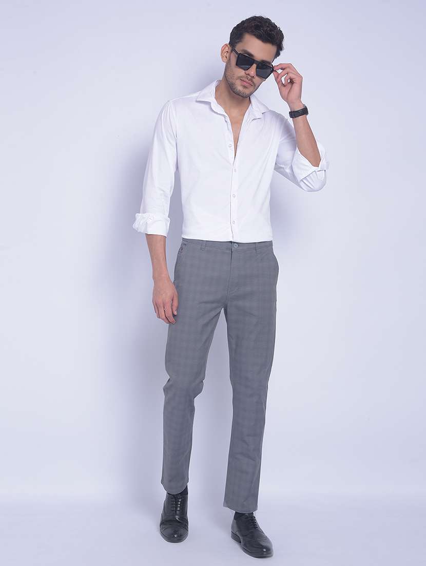 men white solid full sleeve casual shirt - 20829874 -  Standard Image - 3