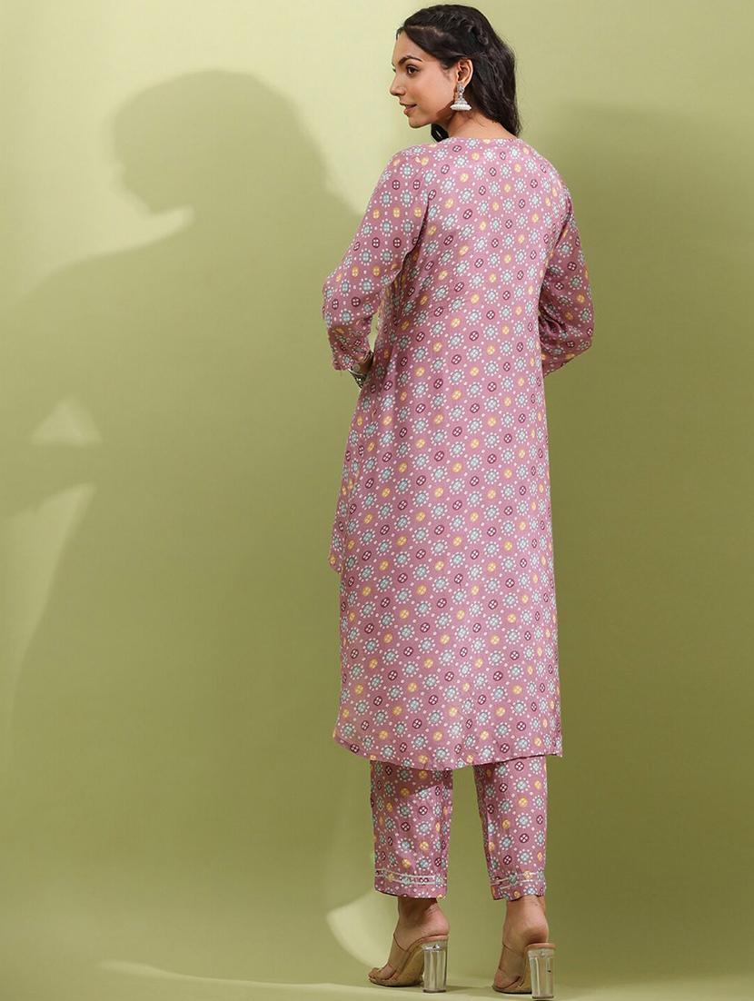 mauve silk coord set - 20829971 - Standard Image - 3