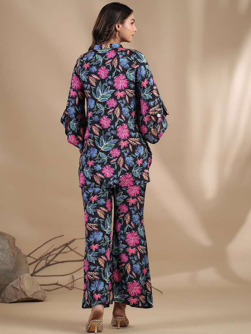 black silk coord set - 20829978 - Standard Image - 3