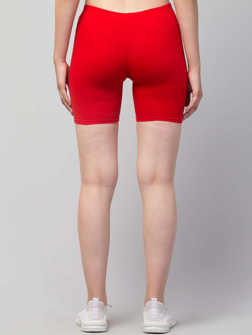 women solid sports shorts - 20830114 -  Standard Image - 3