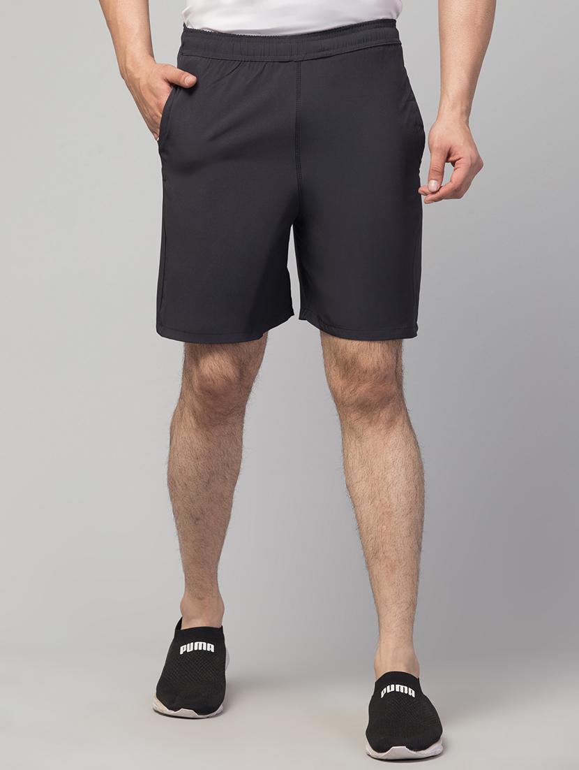 men mid rise solid shorts - 20830744 - Zoom Image - 0