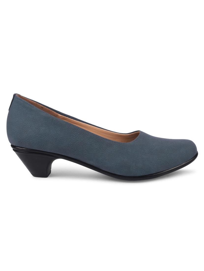 women blue slip on pump - 20831274 - Standard Image - 3