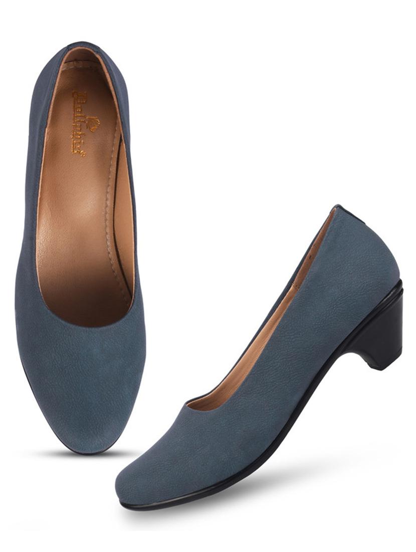 women blue slip on pump - 20831274 - Standard Image - 5