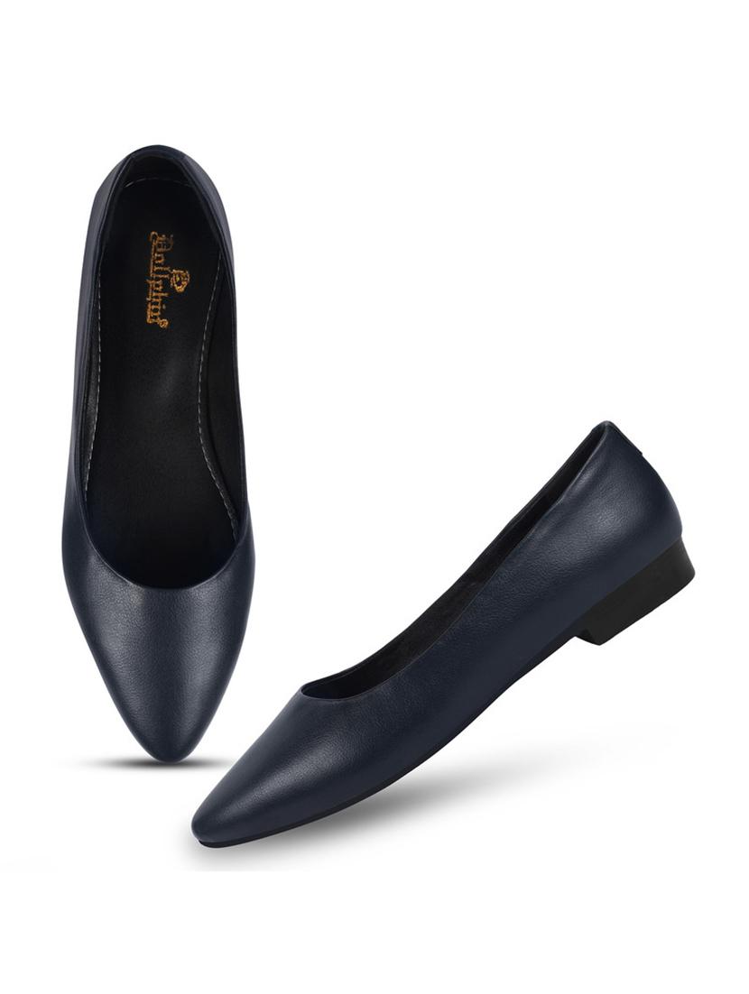 women navy blue slip on ballerina - 20831276 - Standard Image - 5
