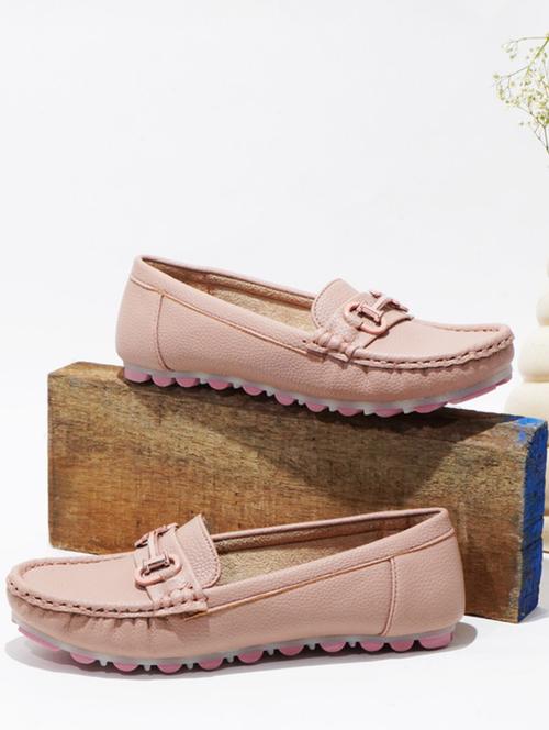 orange pu slip on ballerina - 20831281 - Standard Image - 0