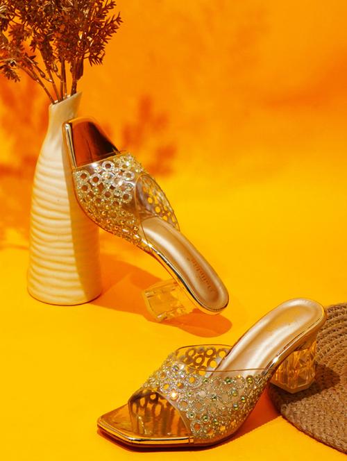 women slip on block heel sandal - 20831296 - Standard Image - 0
